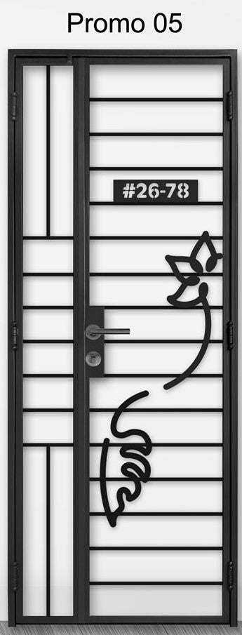 Kato Mild Steel Gate Pro 05 (Floral & Nature)