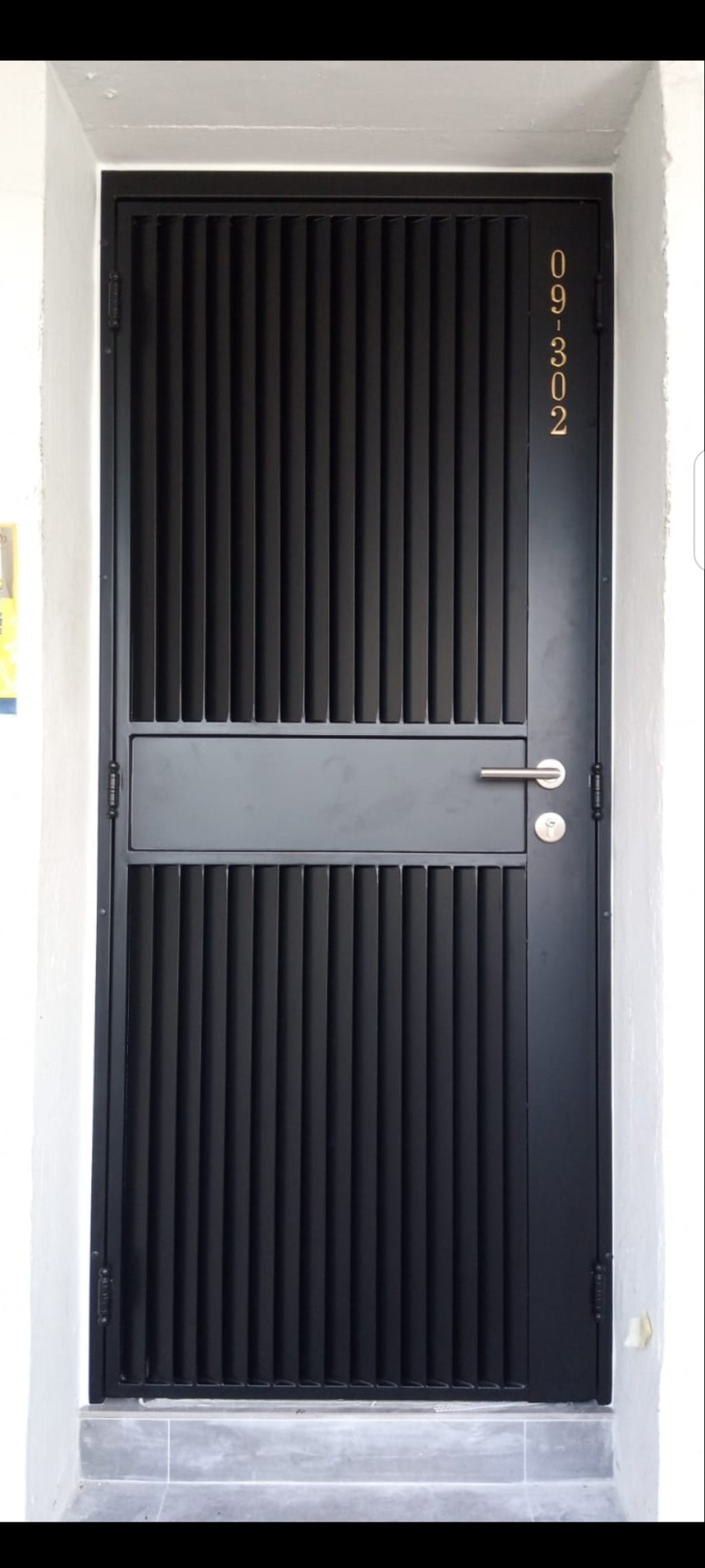 mild steel gate 9 - louvre Privacy Gate