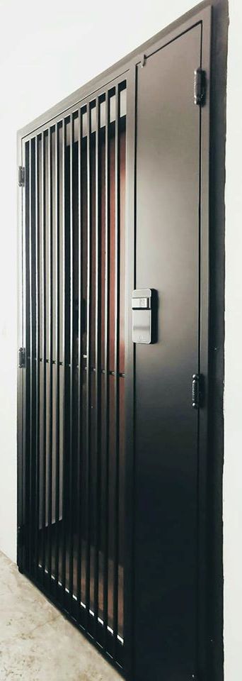 Mild Steel Gate 6 | Modern & Minimalist Compact Vertical Design