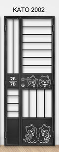 kato simplify laser cut mild steel gate 2002 (Animal)
