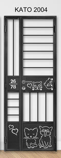 kato simplify laser cut mild steel gate 2004 (Animal)