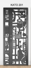 KATO 3D laser Cut mild steel gate 201 - Themed & Lifestyle