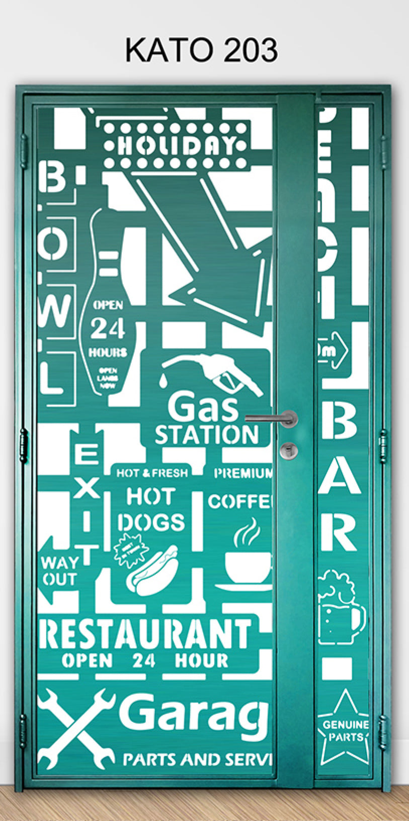 KATO 3D laser Cut mild steel gate 203 - Themed & Lifestyle