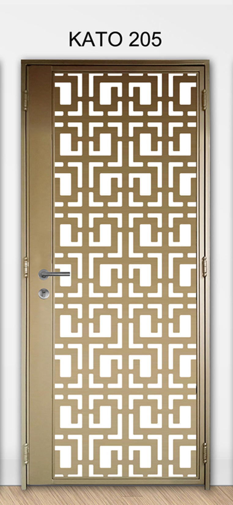 KATO 3D laser Cut mild steel gate 205 - Geometric