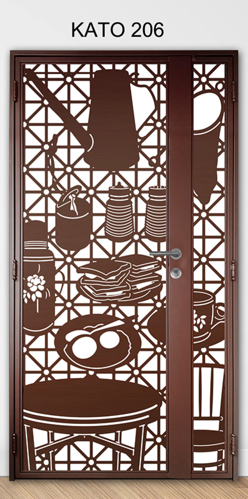 KATO 3D laser Cut mild steel gate 206 - Themed & Lifestyle