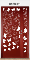 KATO 3D laser Cut mild steel gate 301 - Floral & Nature