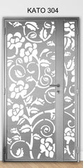 KATO 3D laser Cut mild steel gate 303 - Floral & Nature