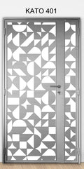 KATO 3D laser Cut mild steel gate 401 - Geometric
