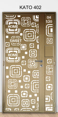 KATO 3D laser Cut mild steel gate 402 - Geometric