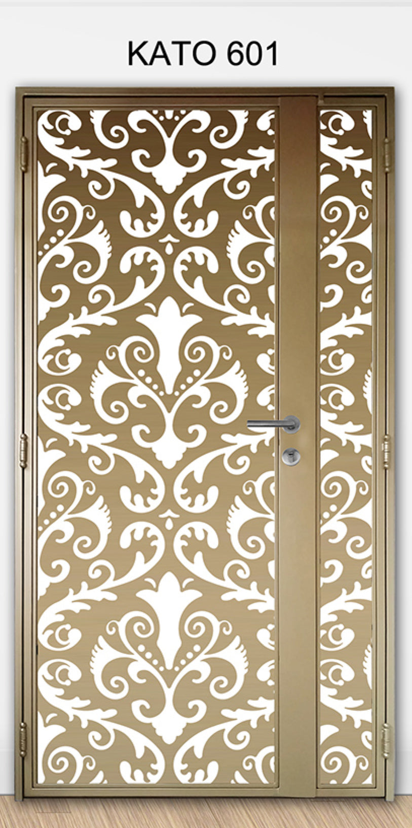 KATO 3D laser Cut mild steel gate 601 - Geometric