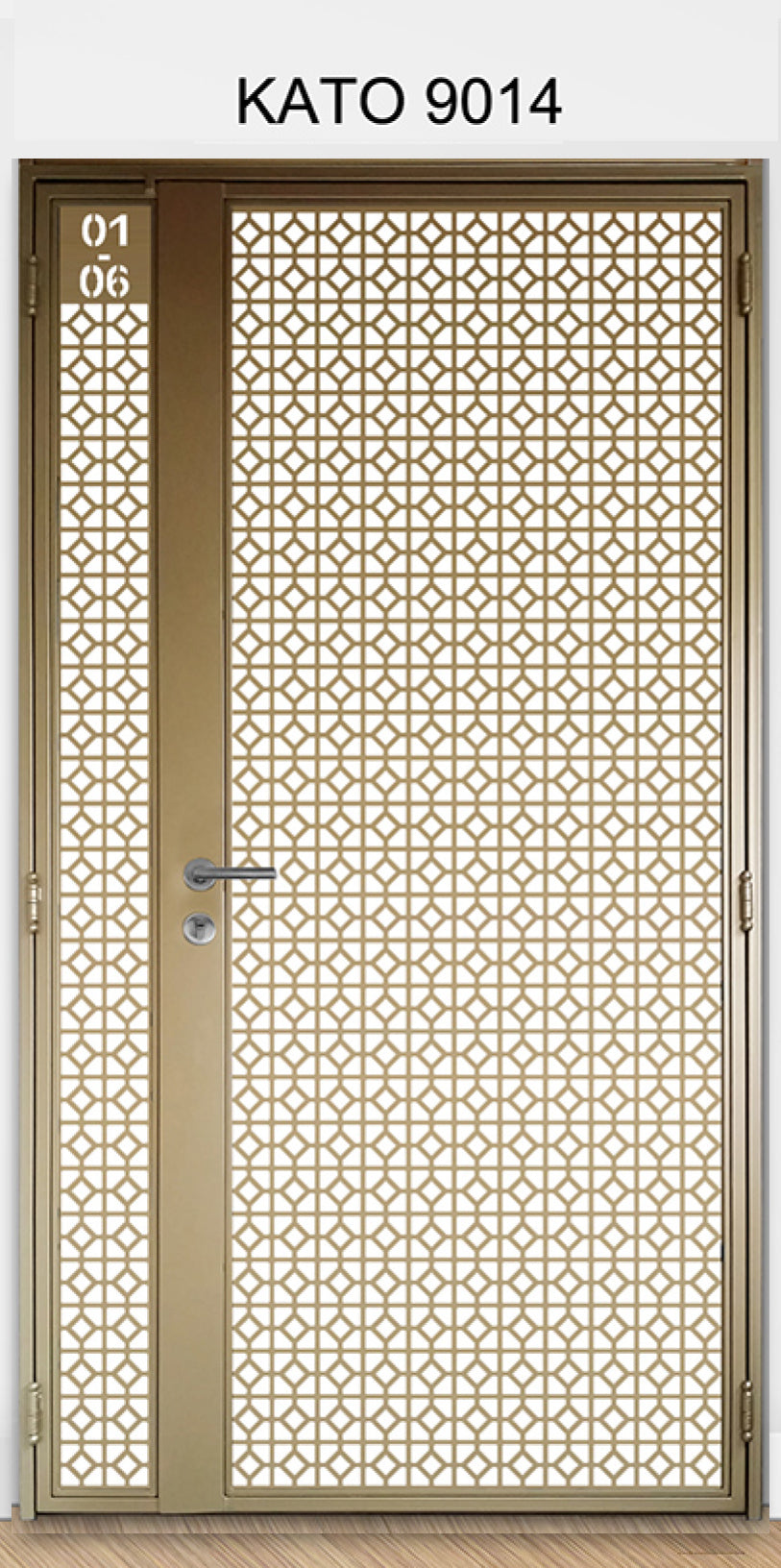 Customized laser cut kato gate 9014 - Geometric
