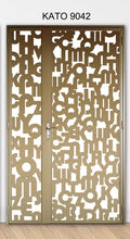 Customized laser cut kato gate 9042  (Alphabets) - Cultural & Geometric