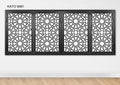 Customized laser cut kato window grille 9061 (Islamic Design Window Grille Series)