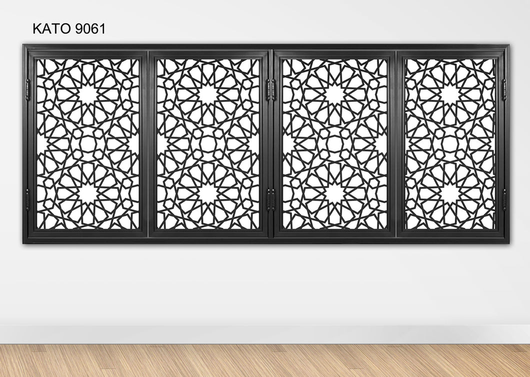 Customized laser cut kato window grille 9061 (Islamic Design Window Grille Series)