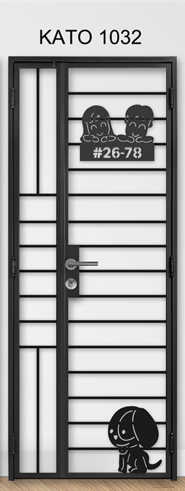 kato simplify laser cut mild steel gate 1032 (Animal)