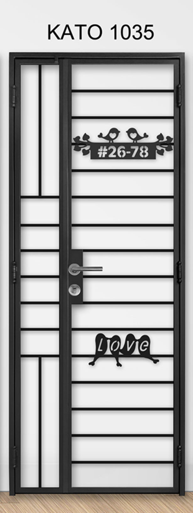 kato simplify laser cut mild steel gate 1035 (Animal)