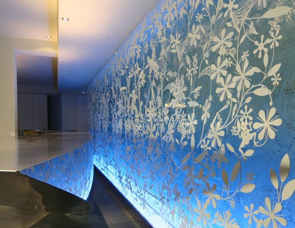 Laser Cut Panel with Glass Overlay | Bugis Boutique Hotel Completed Project | STEELDIOS