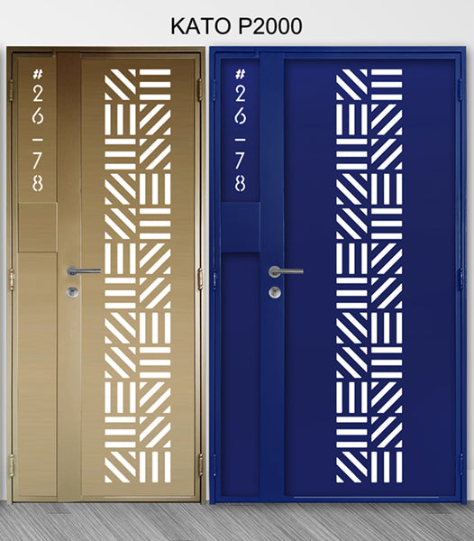 mild steel kato gate series P2000 (Laser cut) - Geometric