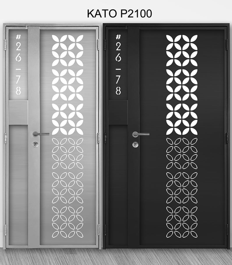 mild steel kato gate series P2100 (Laser cut) - Geometric