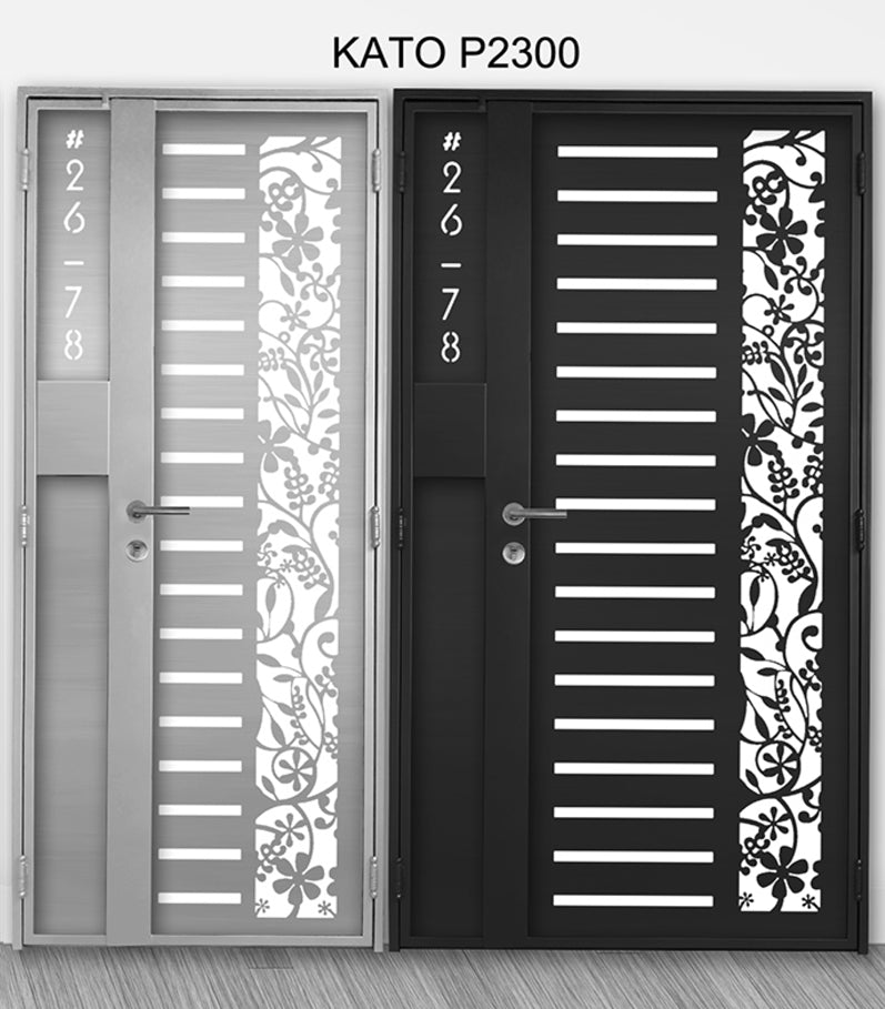 mild steel kato gate series P2300 (Laser cut) - Floral