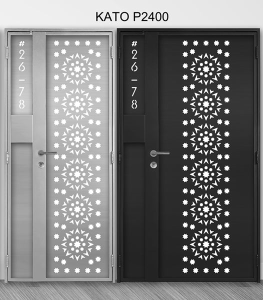 mild steel kato gate series P2400 (Laser cut) - Geometric