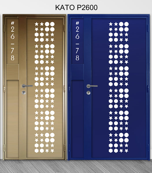 mild steel kato gate series P2600 (Laser cut) - Geometric