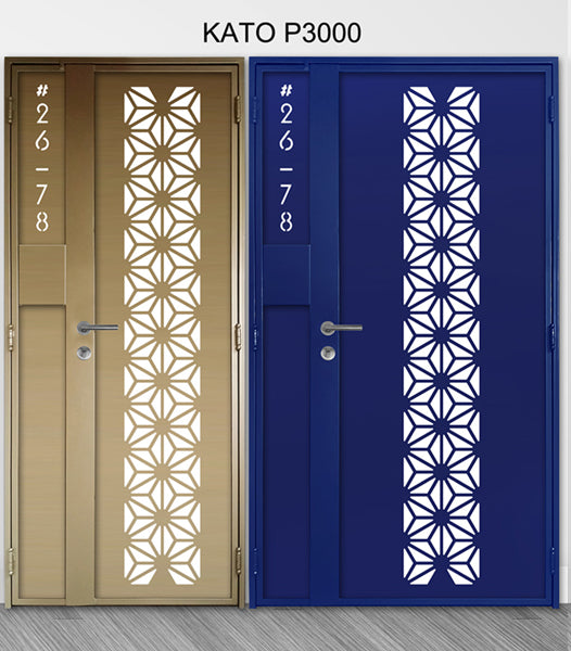 mild steel kato gate series P3000 (Laser cut) - Geometric