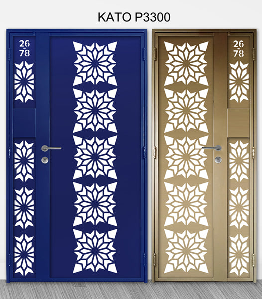 mild steel kato gate series P3300 (Laser cut)- Geometric