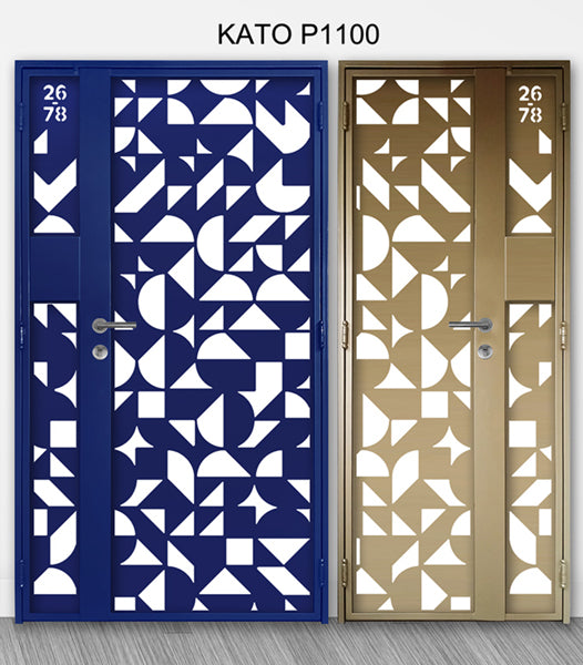 mild steel kato gate series P1100 (Laser cut) - Geometric