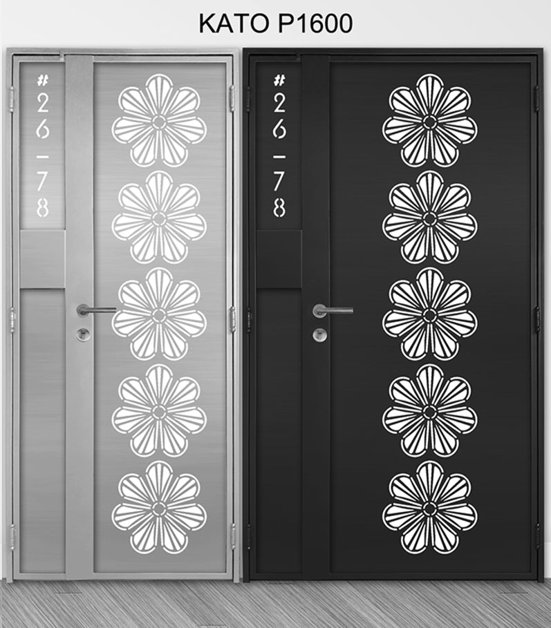 mild steel kato gate series P1600 (Laser cut)- Floral