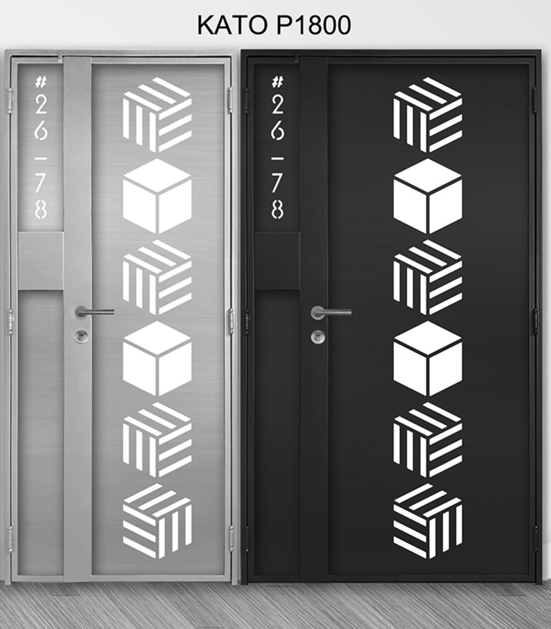 mild steel kato gate series P1800 (Laser cut) - Geometric