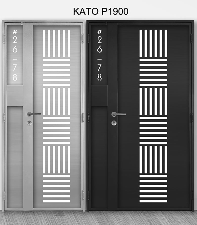 mild steel kato gate series P1900 (Laser cut) - Geometric