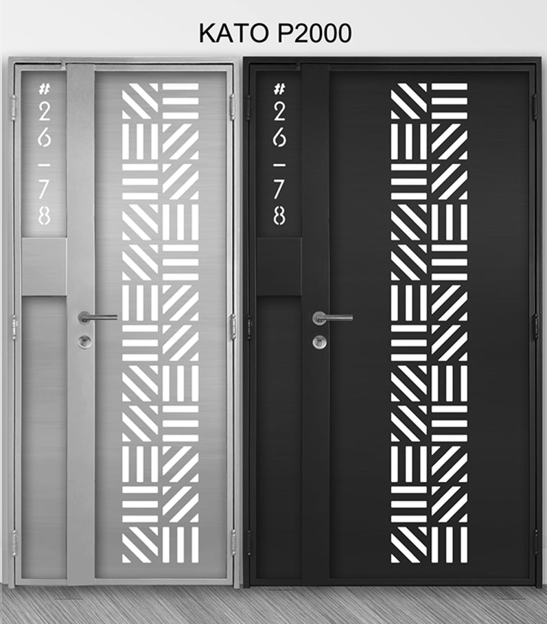 mild steel kato gate series P2000 (Laser cut) - Geometric