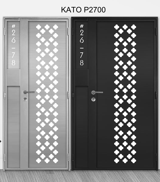 mild steel kato gate series P2700 (Laser cut)- Geometric