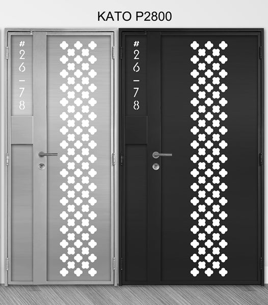 mild steel kato gate series P2800 (Laser cut) - Geometric
