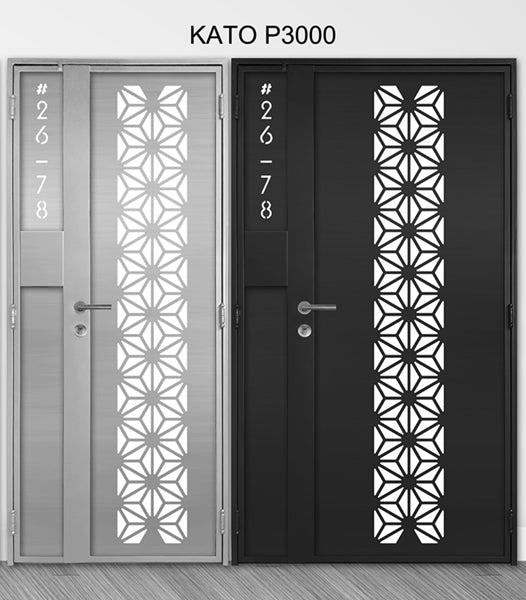 mild steel kato gate series P3000 (Laser cut) - Geometric