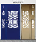 mild steel kato gate series P3200 (Laser cut) - Geometric