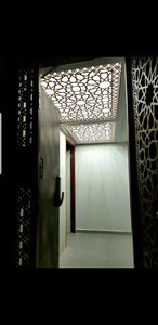 projects mild steel laser cut design 6 (Islamic Ceiling Panel)