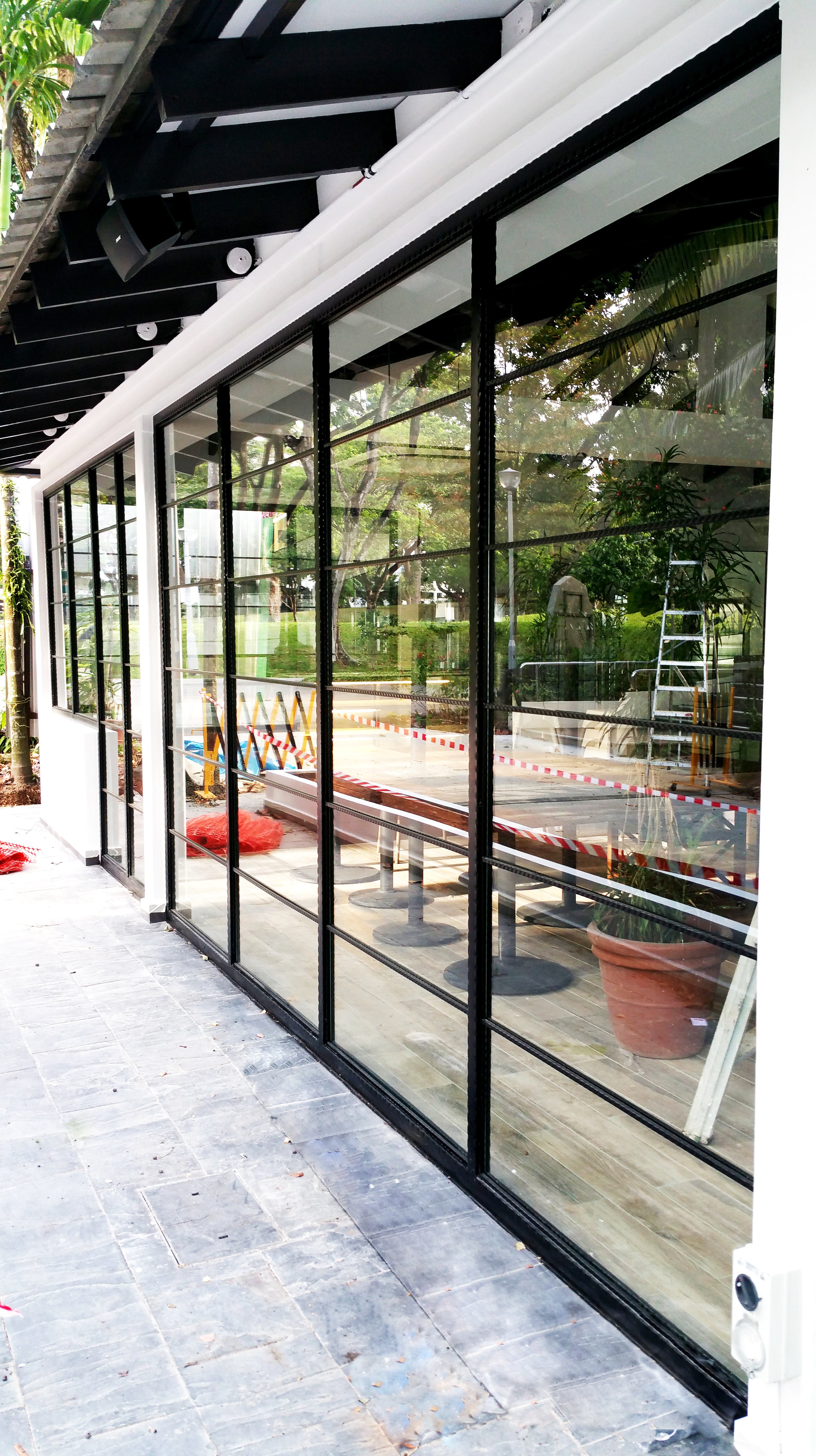 Mild steel frame - steel glass door 12