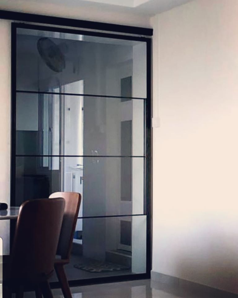 Mild steel frame - steel glass door 3 (Kitchen Glass Door)