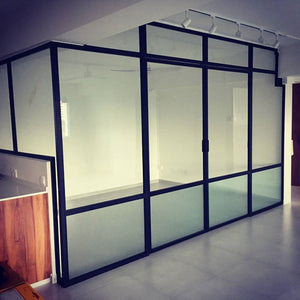 Mild steel frame - steel glass door 8